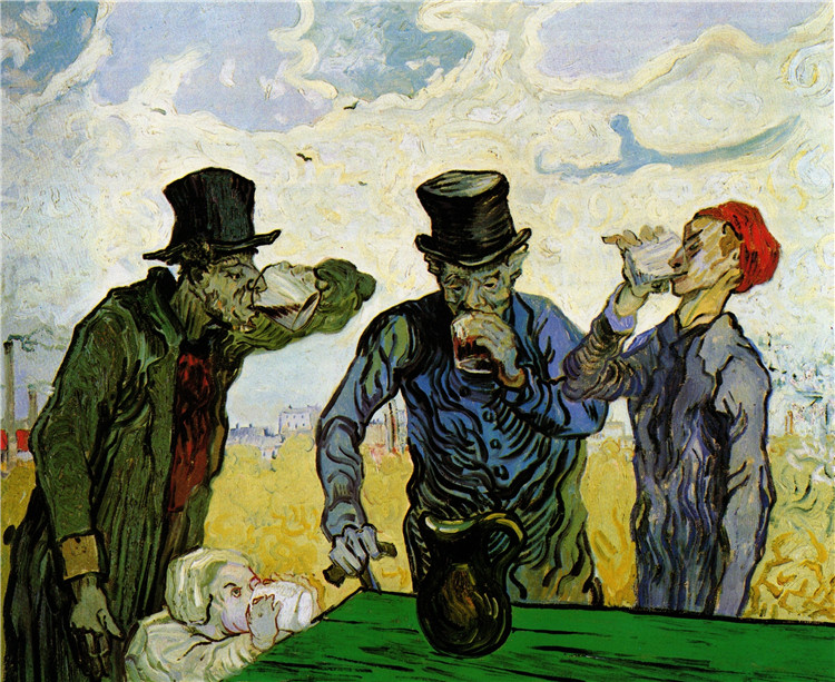 The Drinkers Van Gogh Oil Painting